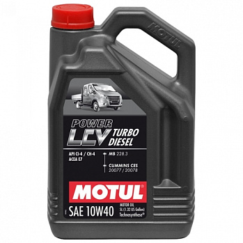 Масло моторное MOTUL Power Turbo Disel LCV 10W40 синт. 5л