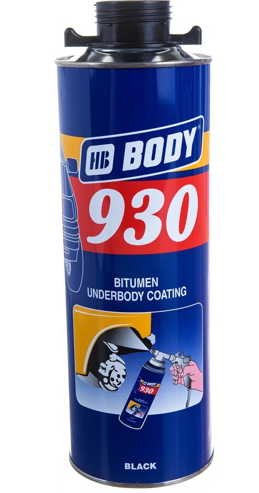 Антигравий HB BODY черный 930 для UBS краскопульта 1000мл 9300200010
