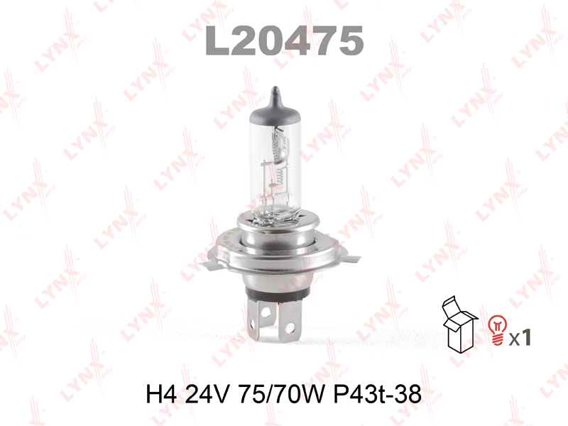 Лампа Н4 24-75/70 LYNXauto L20475 Япония