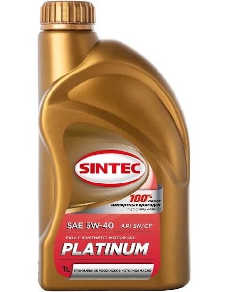 Масло моторное SINTEC PLATINUM 5W40 API SN/CF синт. 1л 801940
