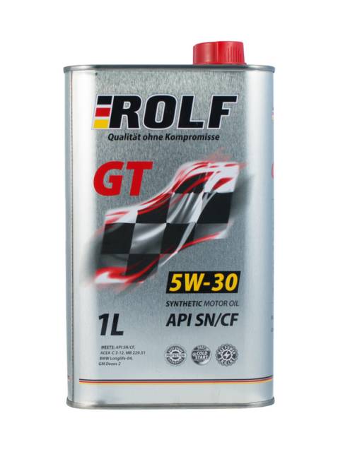 Масло моторное ROLF GT SAE 5W30 API SN/CF синт. 1л