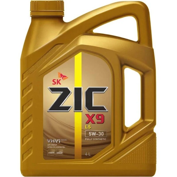Масло моторное ZIC X9 LS 5W30 синт  4л 162608, 162200