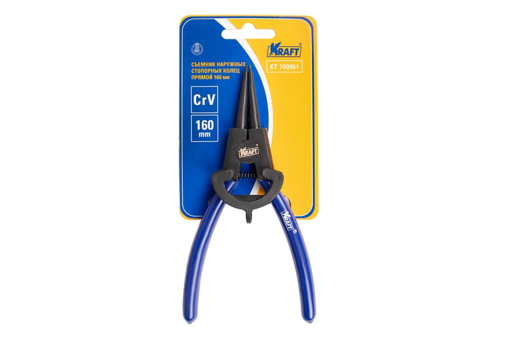 Съемник стопорных колец прямой 160мм KRAFT KT 700961