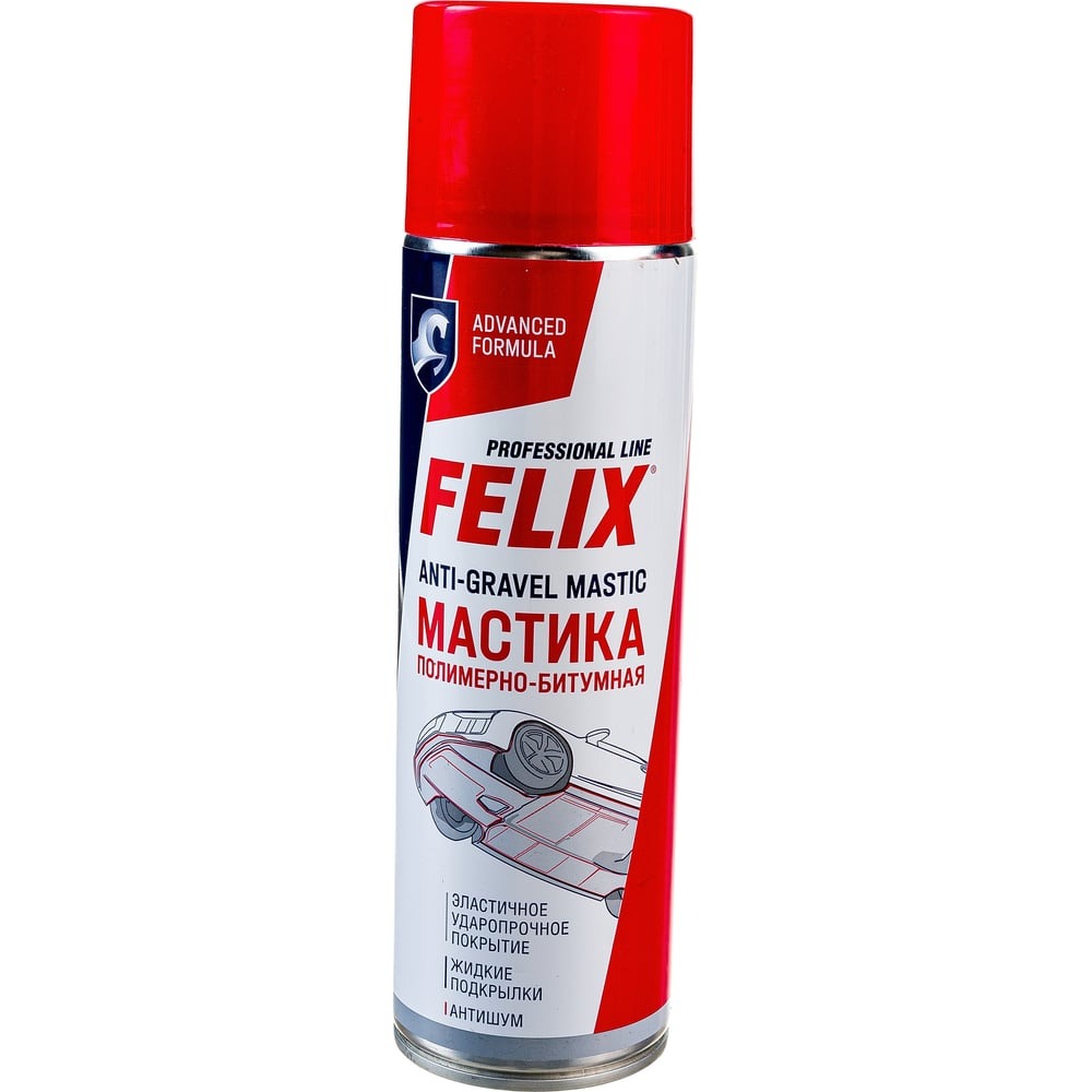 Мастика полимерно-битумная FELIX 650мл (аэрозоль) 411040023