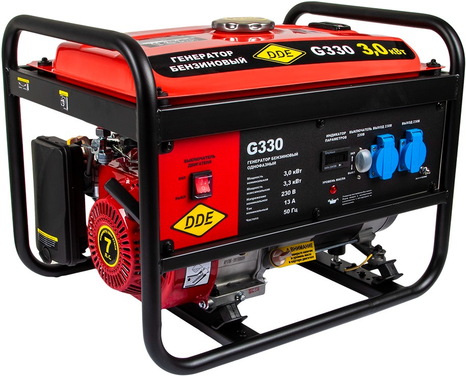 Бензогенератор DDE G330 3.0кВт 7л.с