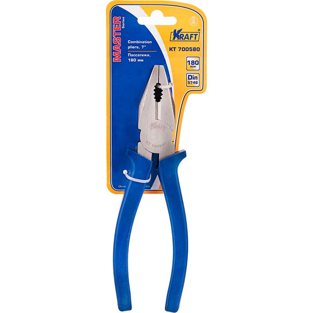 Пассатижи комбинированные 180 мм KRAFT Master 700580