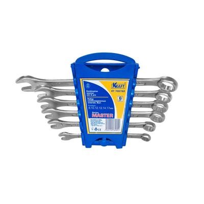 Ключи комбинированные  6 предметов 8-17 KRAFT Master 700760