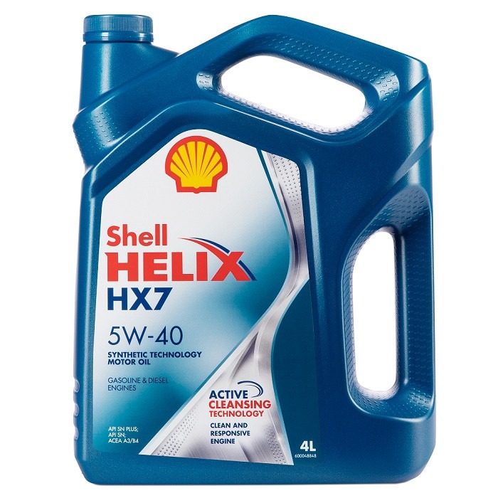 Масло моторное SHELL Helix HX7 5W40 п/синт. 4л 550040341