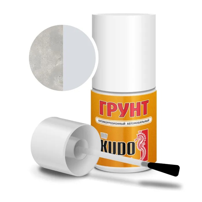 Грунтовка KUDO антикоррозионный ремонтный во флаконе с кисточкой 15мл KU-70006