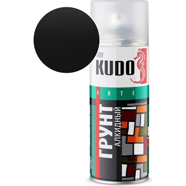 Грунтовка KUDO KU-2003 черная универсальная 520мл