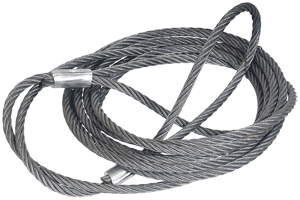 Трос буксировочный стальной 6т 5м d8мм петля/петля ГОСТ 3241-91