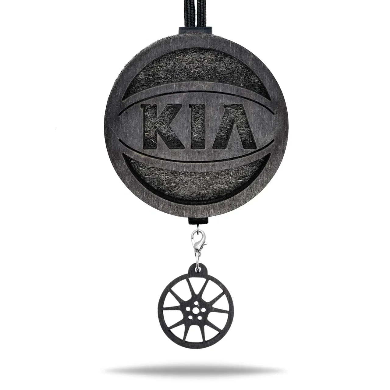 Подвеска «КИА» в черном цвете