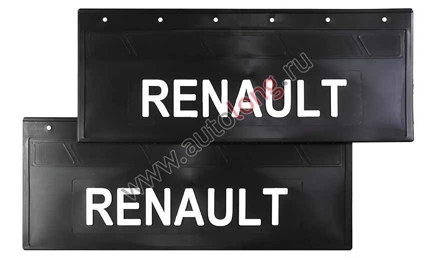 Брызговик 270х670 задний к-кт 2шт RENAULT (LUX) белая надпись