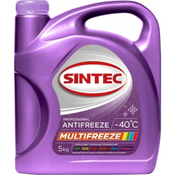 Антифриз SINTEC MULTIFREEZE  5кг 800534 (можно мешать с любым в любых пропорциях)