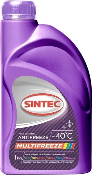 Антифриз SINTEC MULTIFREEZE  1кг 800533 (можно мешать с любым в любых пропорциях)