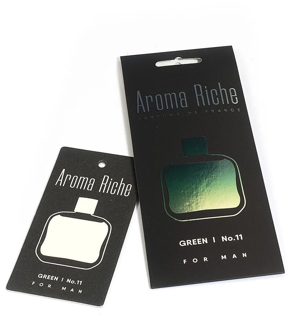 Ароматизатор подвесной картонный AROMA RICHE мужской аромат в ассортименте