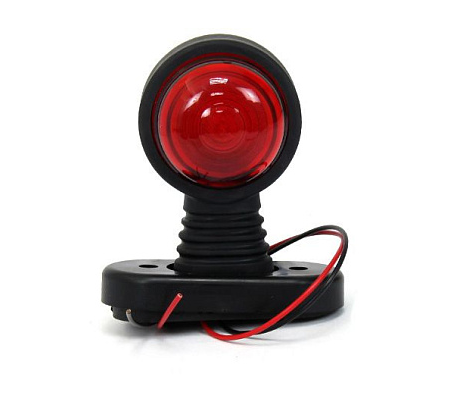 Фонарь габаритный на резиновой ножке (красный-белый) 12-24В ОГ-32 LED AVTOELECTRICA 09.1355