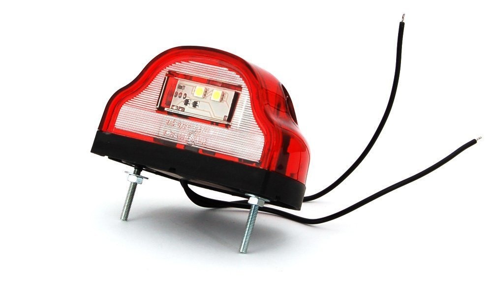 Фонарь номерного знака LED 12-24В красный 4 диода герметичный 001.3717-01
