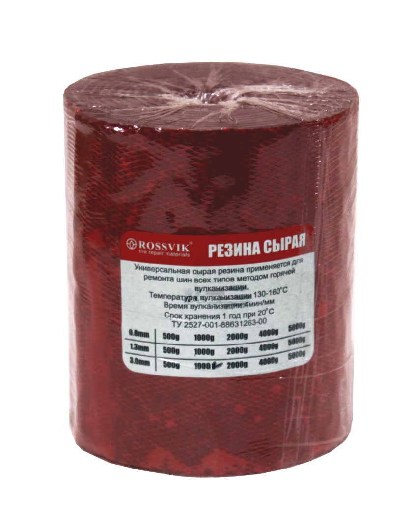 Резина сырая 150х1,3/3мм 1кг ROSSVIK РС-1000 (рулон)