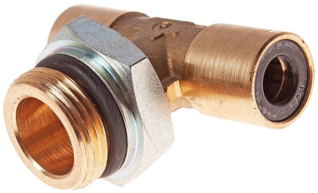 Соединитель трубки ПВХ, полиамид d=10мм (наружная резьба) М22х1.5 тройник CAMOZZI 9512 10-М22Х1,5