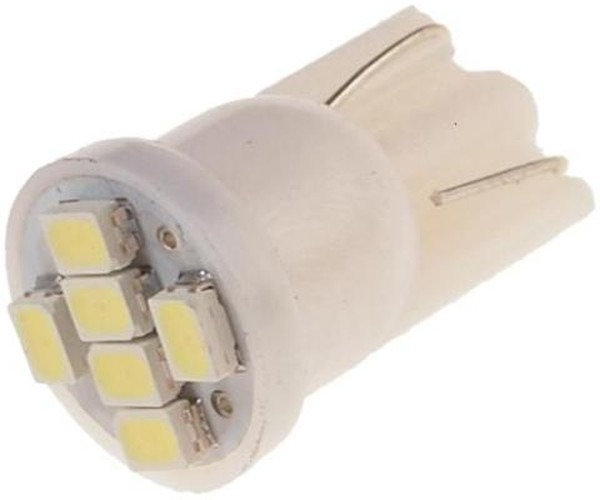 Лампа 12-5 LED (бесцокольная щитковая) MEGAPOWER W5W T10 W2.1x9.5d 6000K 10511W