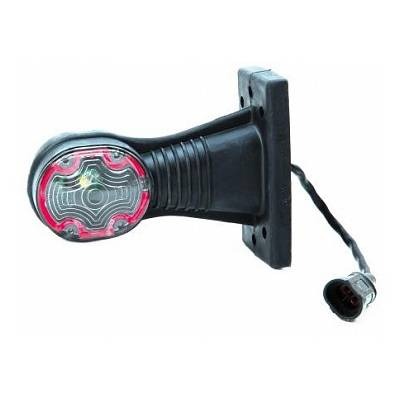 Фонарь габаритный на резиновой ножке (красный-белый) 12/24B ФГ-00-05 LED