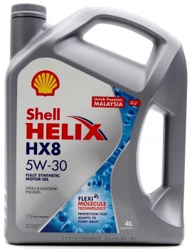 Масло моторное SHELL Helix HX8 5W30  A3/B4/SN синт. 4л