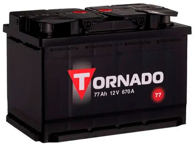 АКБ  77 TORNADO о/п 670А 276х175х190мм