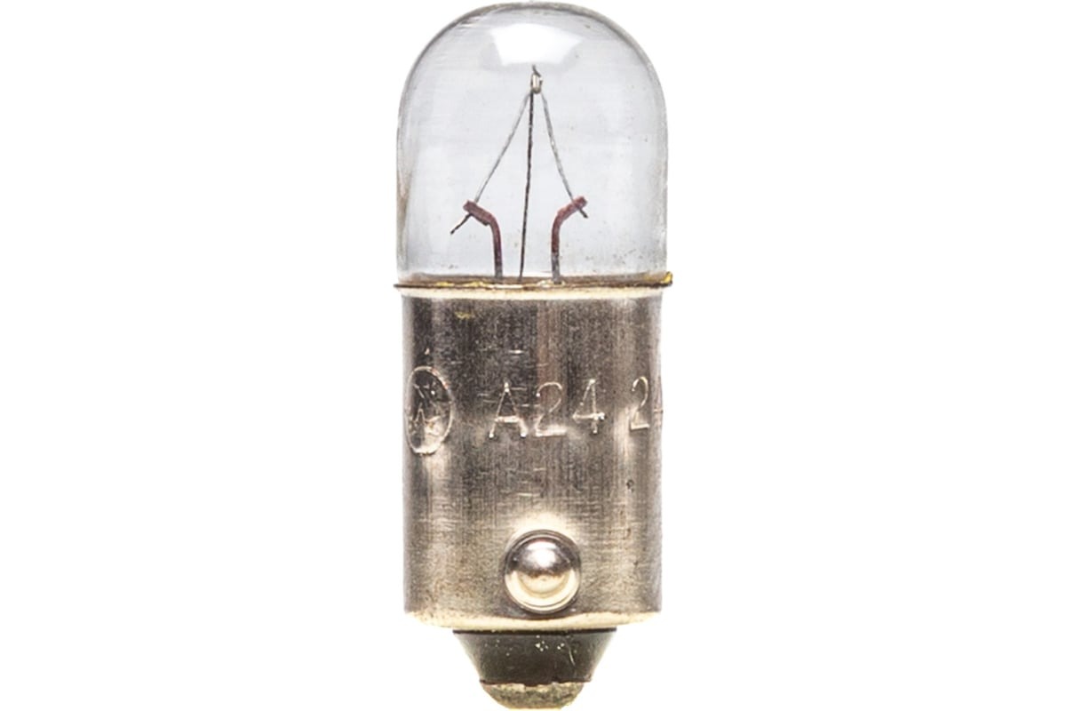 Лампа 24-1 (щитковая с цоколем) T1W BA9S AVTOELECTRICA А24-1 BA9s 09.02371