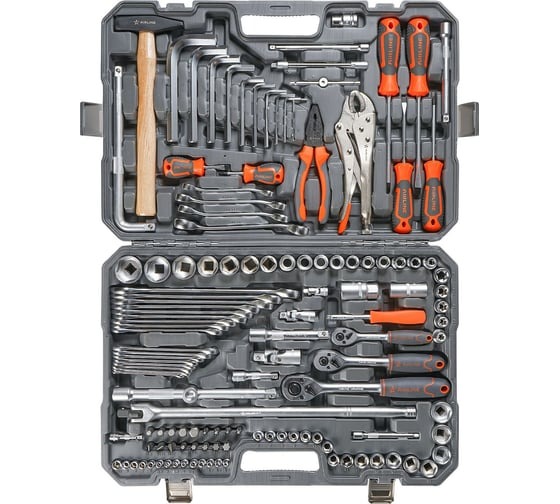 Набор инструмента AIRLINE AT-132-09 132 предмета, пластиковый кейс