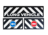Брызговик длинномер из 3-х частей LONG VEHICLE белый