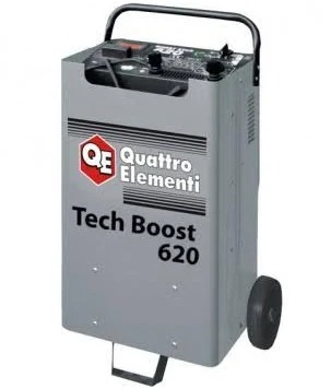 Пуско-зарядное устройство QUATTRO ELEMENTI Tech Boost 620 12/24В 590A питание 220В