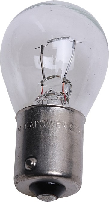 Лампа 12-21 (1конт. большая) MEGAPOWER P21W BA15s Standart 370-33-053