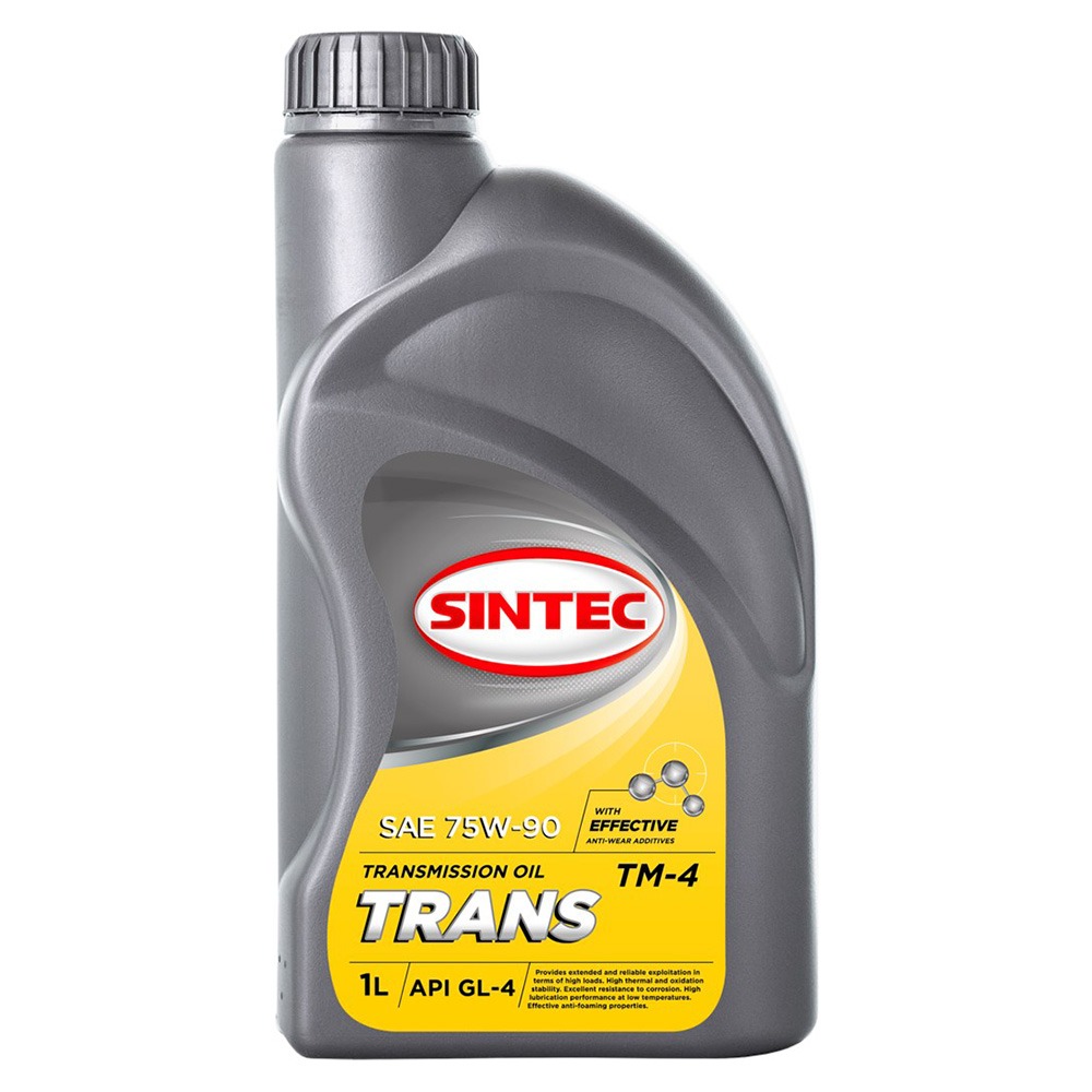 Масло трансмиссионное SINTEC TRANS 75W90 ТМ-4 SAE API GL-4 1л 900359