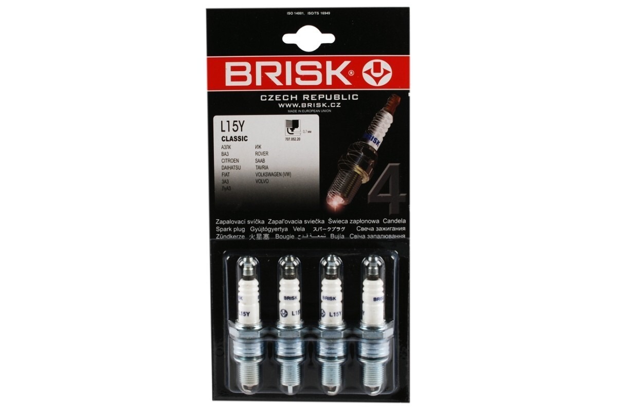 Свеча BRISK L15Y CLASSIK ВАЗ-2101 к-кт 4шт