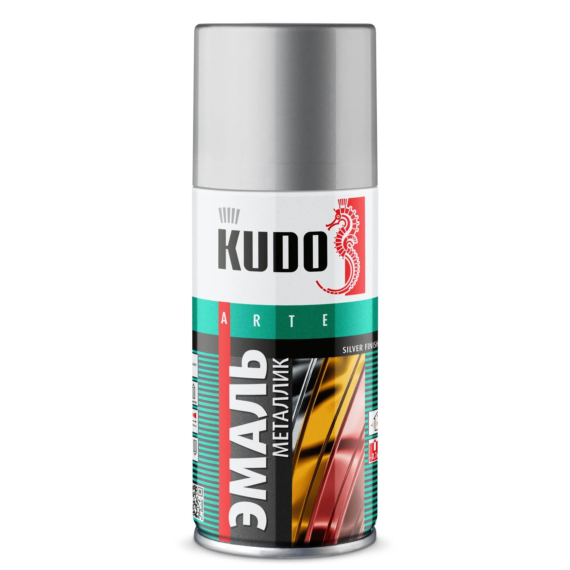 Краска KUDO серебро стандарт 210мл KU-10261