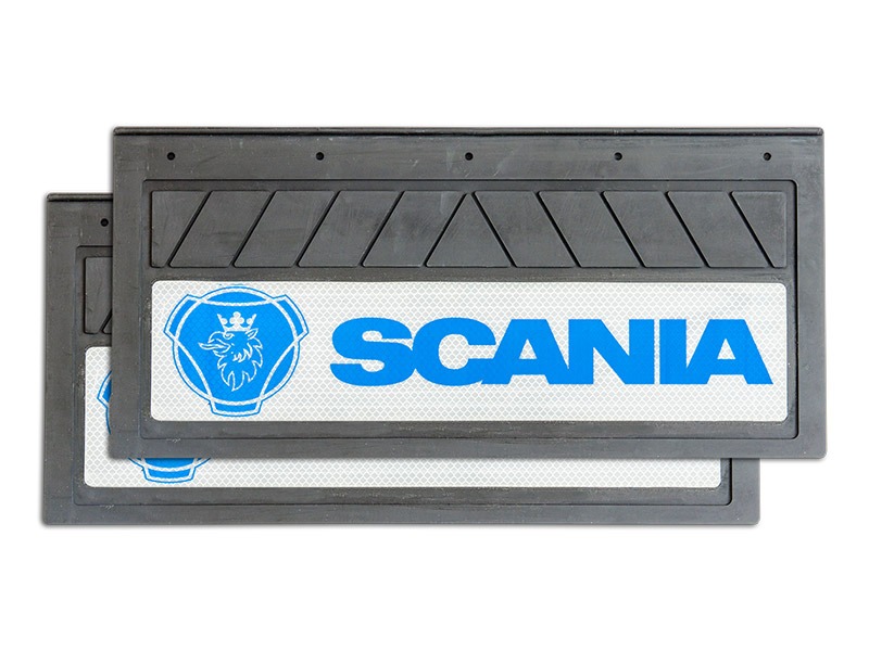 Брызговик 250х520 передний к-кт 2шт SCANIA светоотражающий синий