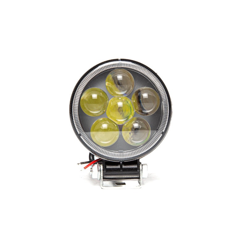 Фара рабочая круглая AVTOELECTRICA LED 12-24В 18W 6 диодов, линзованная AVTOELECTRICA AE18R-6LED-LENS-HC