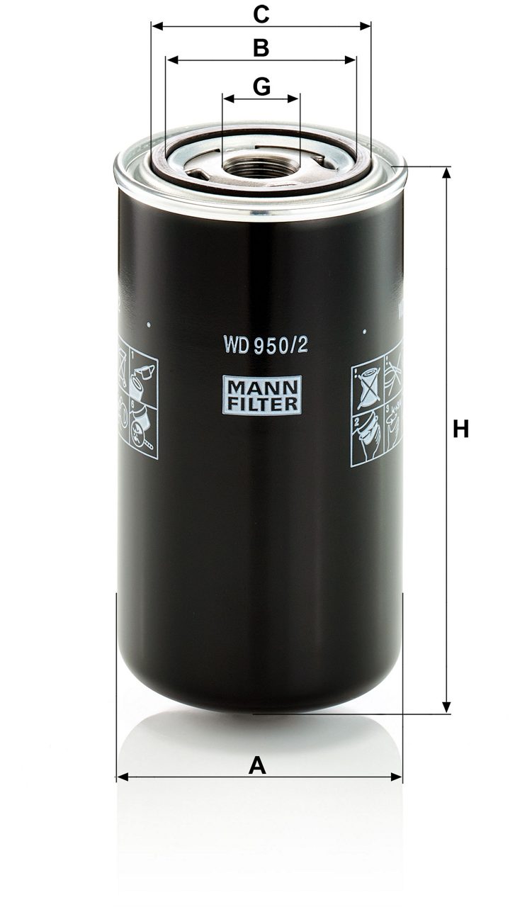 Фильтр топливный MAN WD950/2
