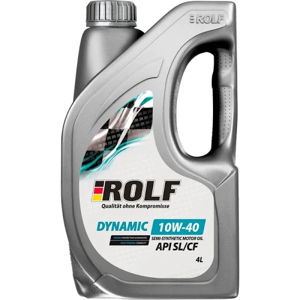 Масло моторное ROLF Dynamic 10W40 п/синт.  4л 322675