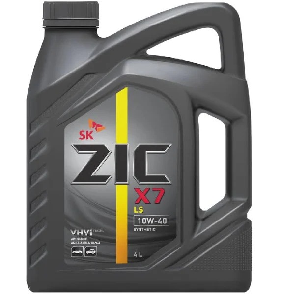 Масло моторное ZIC X7 LS 10W40 SN/CF синт 4л 162620