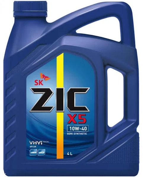 Масло моторное ZIC X5 10W40 п/синт  4л 162622