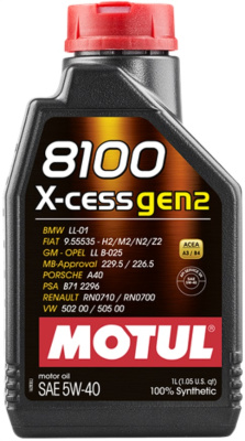 Масло моторное MOTUL 8100 X-cess GEN2 5W40 синт. 1л