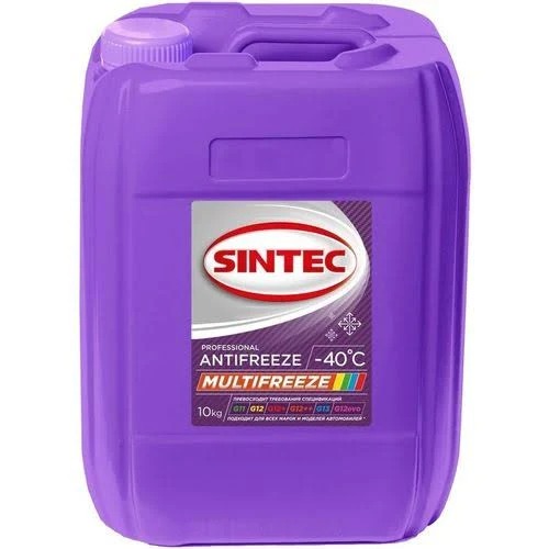 Антифриз SINTEC MULTIFREEZE 10кг 800541 (можно мешать с любым в любых пропорциях)