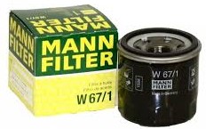 Фильтр масляный MANN W 67/1 (гсзк кашкай)