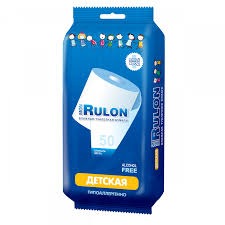 Салфетки MON Rulon детские, туалетная бумага 50шт 48329