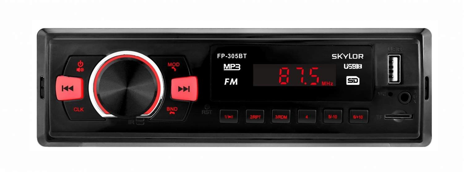 Магнитола автомобильная 1DIN SKYLOR FP-305BT