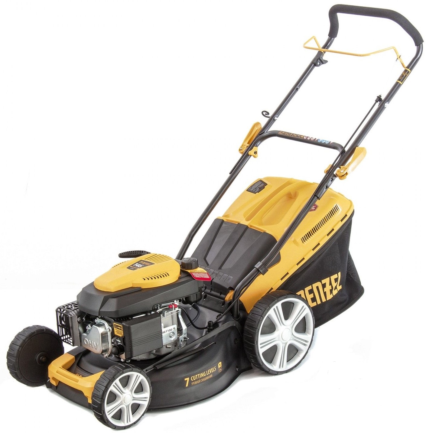 Газонокосилка бензиновая DENZEL GLD-460 146см3, 50л, захват 46см
