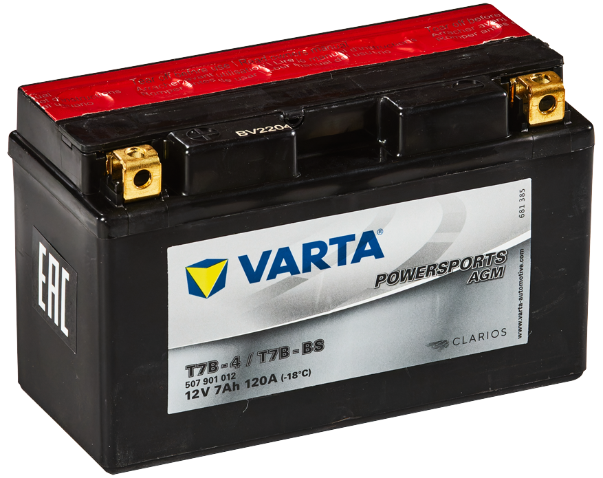 АКБ   7 VARTA POWERSPORTS AGM 12V/7Ah 120A