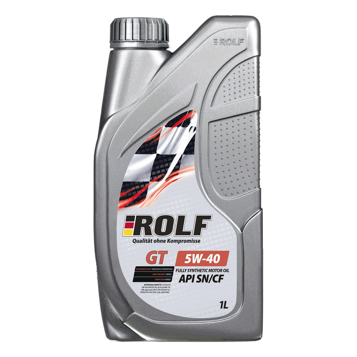 Масло моторное ROLF GT SAE 5W40 API SN/CF синт. 1л пластик 322437